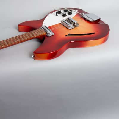 Rickenbacker Model 335 Semi-Hollow Body Electric Guitar (1966), ser. #FI-3126, original silver tolex hard shell case. image 7