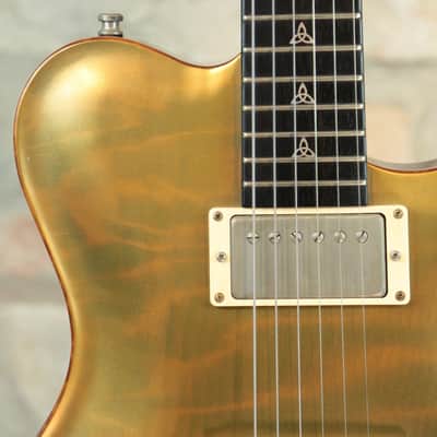 NIK HUBER Redwood Dolphin Exceptional Curly 1-piece Top - Summer NAMM 2013 - Translucent Gold Top Semi-Gloss image 7