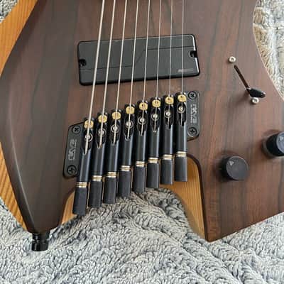 Valravn Headless Multiscale 8 strings, Fishman Abasi, Fanfret, Luminlays, Natural finish (2021) image 3