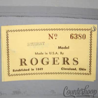 *Rogers 14x5"WMP Cleveland Student Snare Drum Vintage 60s 6Ply Jasper Maple USA* image 11