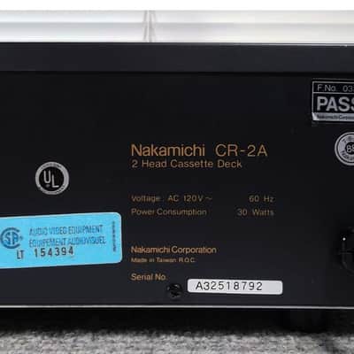 1988 Nakamichi CR-2A Stereo Cassette Deck Completely Serviced with New Belts 06-03-2026 Excellent #792 image 8