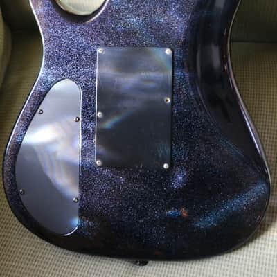 Kramer Nightswan Black/Purple flake sparkle OHSC image 4