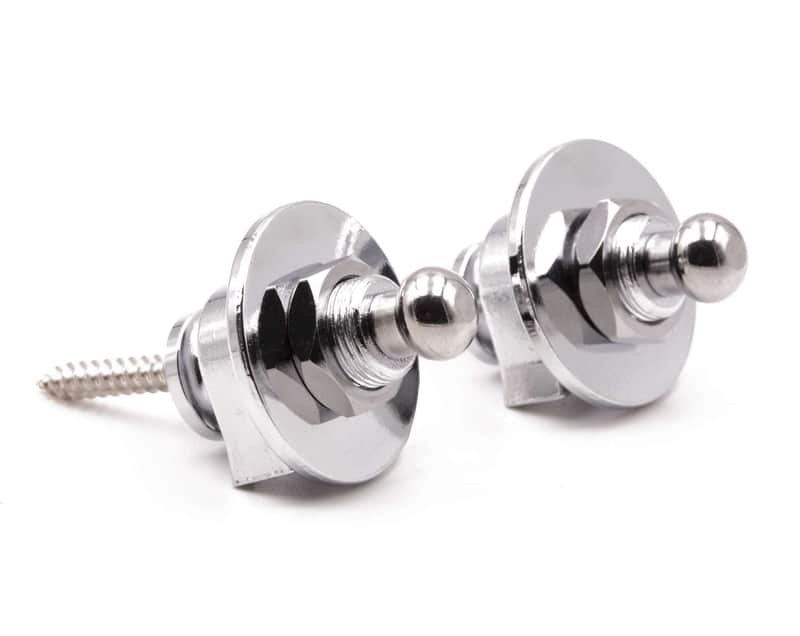 Tone Ninja Classic Schaller-style Straplock, pair (2), Chrome image 1