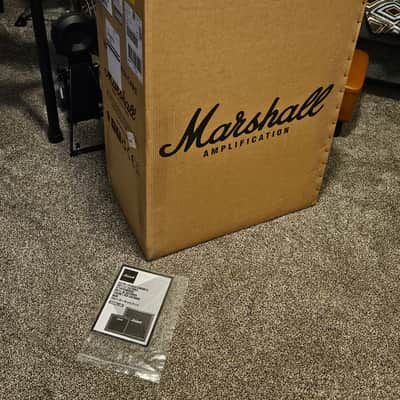 Marshall JTM st212 Slanted Vertical Cabinet with UK G12m Celestion Creambacks  Coffin Logo image 3