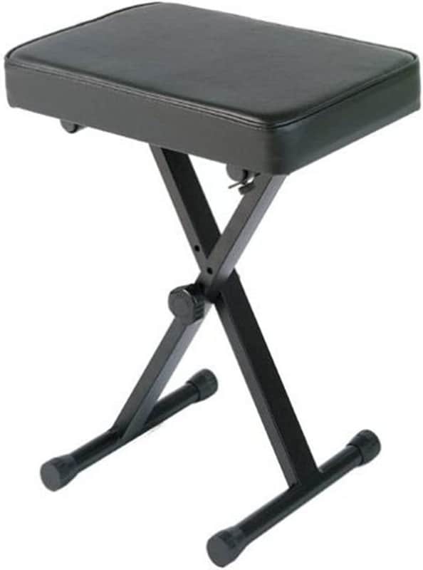 Yamaha PKBB1 Adjustable Padded Keyboard X-Style Bench, Black image 1