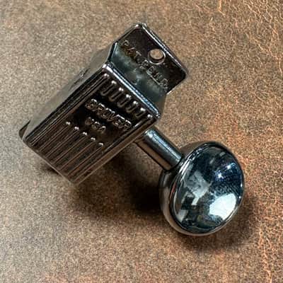 1960s Grover Slimline V100 H100 G100 Single Vintage Chrome Tuner Tuning Machine For Martin Rickenbacker & More! Bass Side image 1