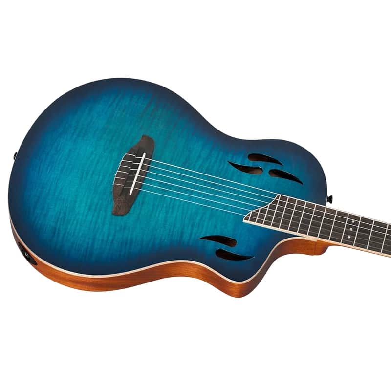 Ortega TourPlayer Series Thinline Crossover Electric Nylon Guitar w/Bag image 1