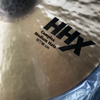 Mint Sabian 15" HHX Complex Medium Hi-Hats - (Pair) image 1
