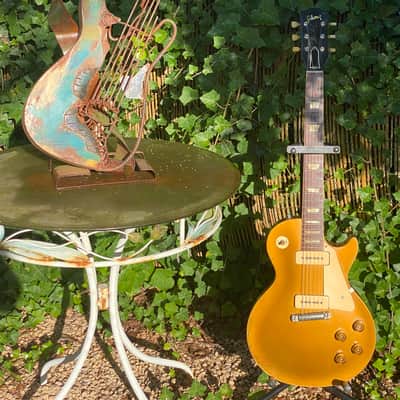 Exceptional good Gibson Les Paul Standard 1954 - All gold 100% Original image 1