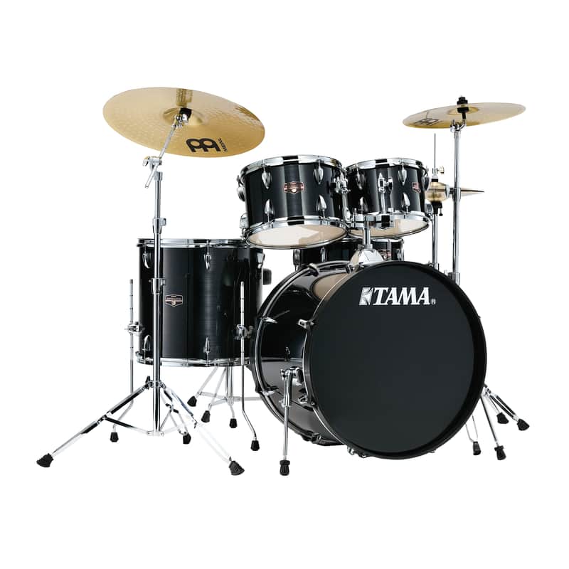 Tama Imperialstar 5-Piece Complete Drum Set w/22" Kick - Hairline Black image 1