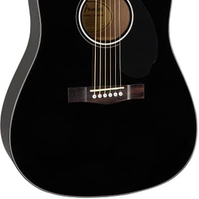 Fender CD-60S Dreadnought Acoustic Guitar. Walnut FB, Black image 4