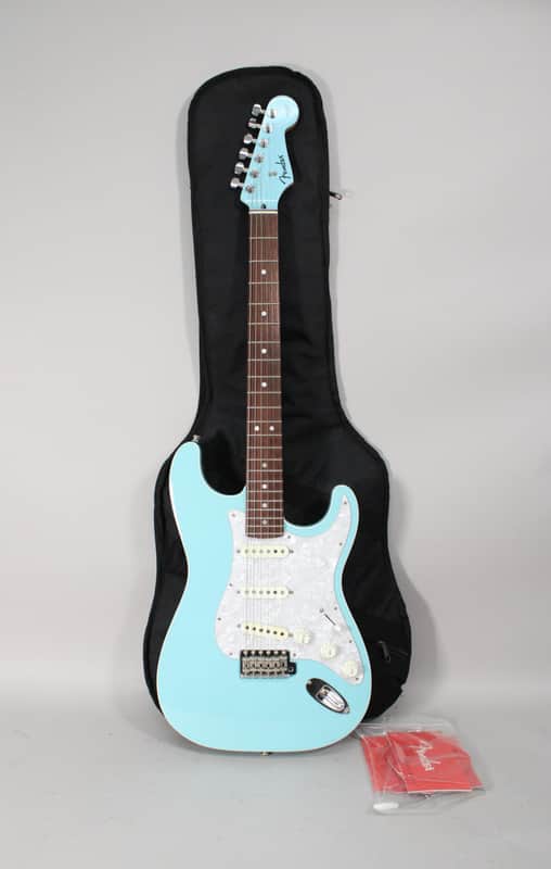 2018 Fender Made In Japan Limited Edition FSR Hybrid II Aerodyne Stratocaster Daphne Blue w/HSC image 1