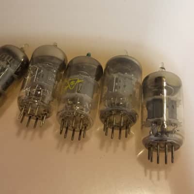 Sylvania etc. Pair (2) 6U8A AT1000 TESTED Vacuum Tube 6U8 triode pentode [adapts to 7199] Audio 1953-1975 image 2