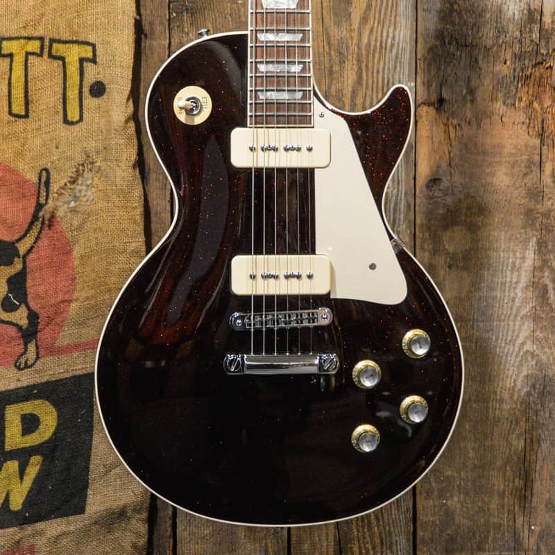 Gibson Custom Shop Les Paul Standard P90 - Brunswick Burgundy Sparkle image 1