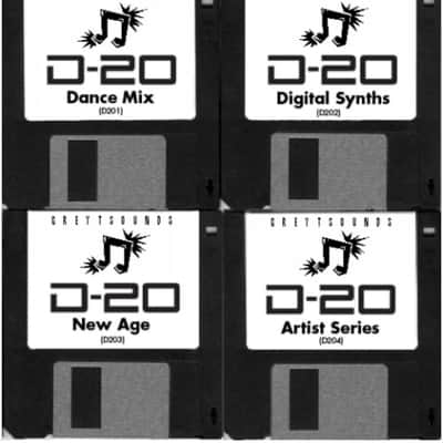 Roland D-20 / D20 4 • Disk Set of synth patches • Loads Directly into your D-20
