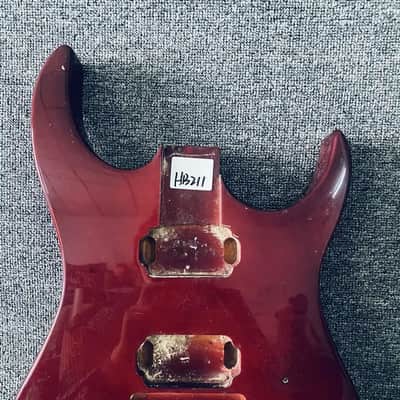 Red DIY Project HH Guitar Basswoo Body image 5