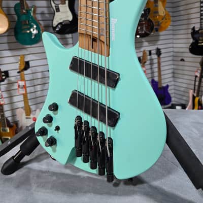 Ibanez Workshop EHB1005MS Left Handed Bass Guitar - Sea Foam Green Matte w/ Gig Bag + FREE Shipping #373 image 2