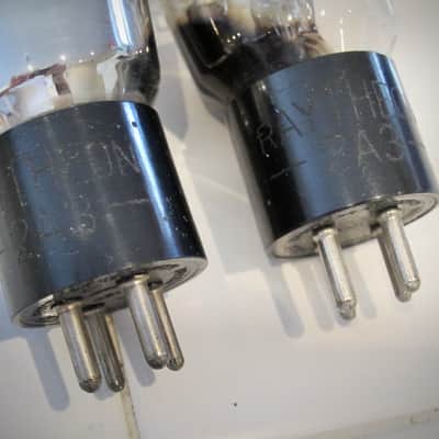 Western Electric Tube Vintage Amp Mono Power Amp Super Rare (2) Raytheon 2A3s Circa-1940s-Black Face Wooden Sides image 15