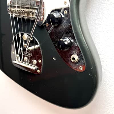 Fender Jaguar 1966 - Charcoal Frost Metallic w/ Matching Headstock image 9