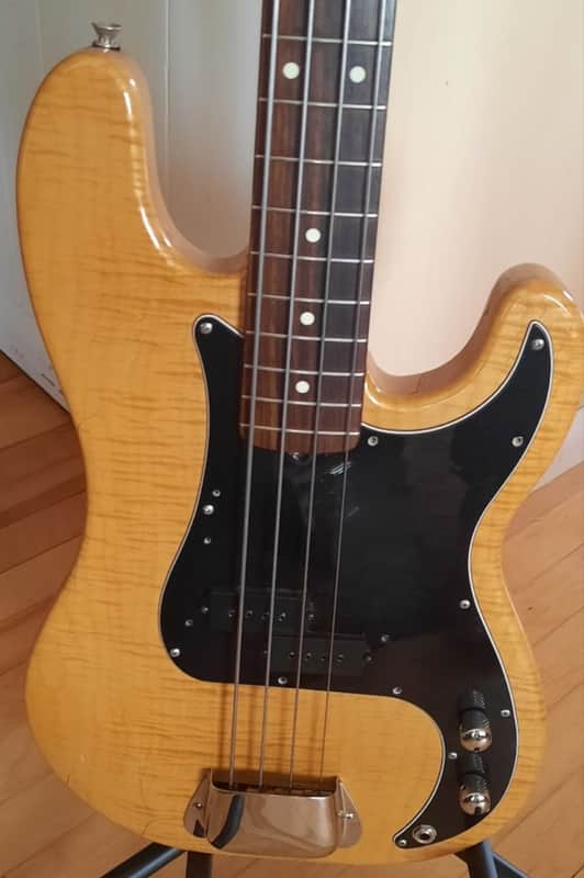 RARE! 1962 Tribute Fender Precision Foto Flame P Bass Guitar MIJ 1995 image 1