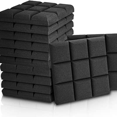 12 Pack Set 2" X 12" X 12" Acoustic Foam Panels, Studio Wedge Tiles, Sound Panels Wedges image 1