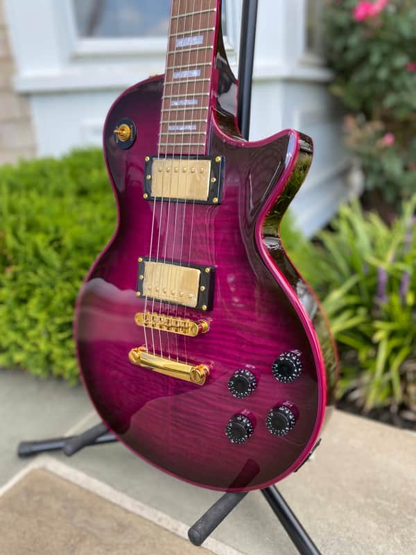 FireFly FFLP Elite Purple Bat Electric Guitar * Elite Model Gold Hardware * Fire Fly Les Paul Style image 1