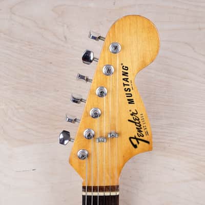 Fender Mustang 1977 Metallic Navy Blue Refinish USA Vintage w/ Hard Case image 7