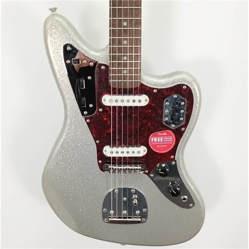 Squier FSR Classic Vibe '60s Jaguar Silver Sparkle Matching