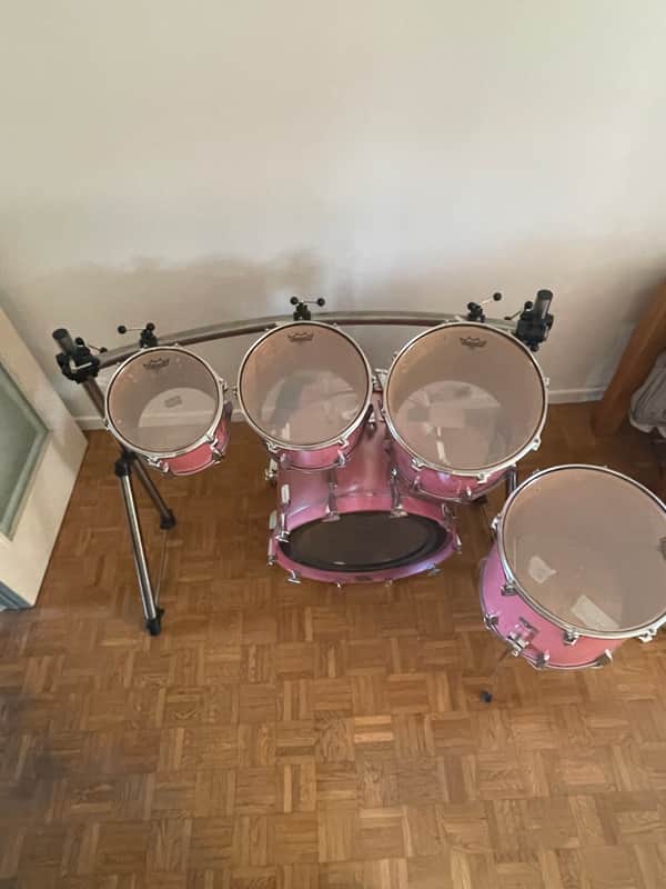 Tama Granstar année 90 - Rhodoïd Cherry rose image 1
