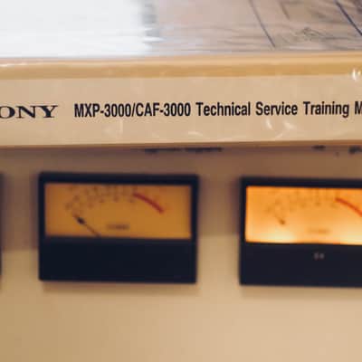 SONY MXP-3000/CAF3000 Series Technical Service Training Manual image 1