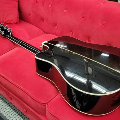 Takamine  EF341CE Acoustic Electric With Case  Black 1999 image 14