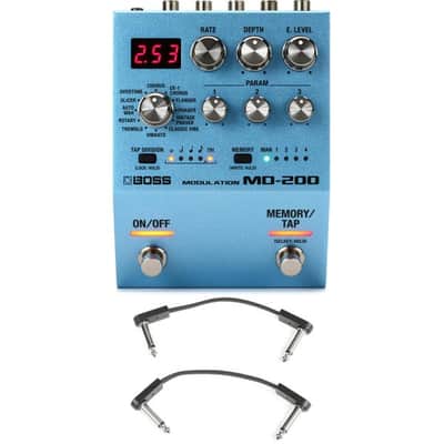 Boss MD-200 Modulation Pedal with 3 Patch Cables image 2
