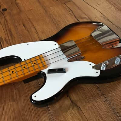 Fender Limited Edition 1955 Relic Precission Bass Left Handed 2015 Two Colour Sunburst image 10