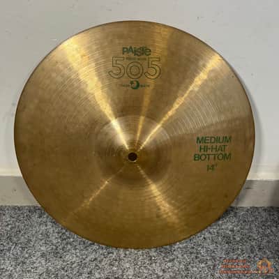 Paiste 505 14” Medium Hihat Cymbals (Green Label) image 6
