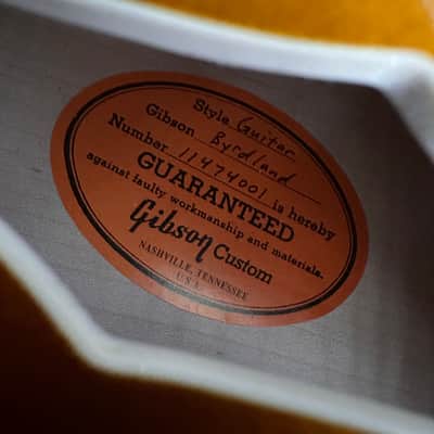 Gibson Crimson Custom Shop Byrdland 2014 - Sunburst image 16