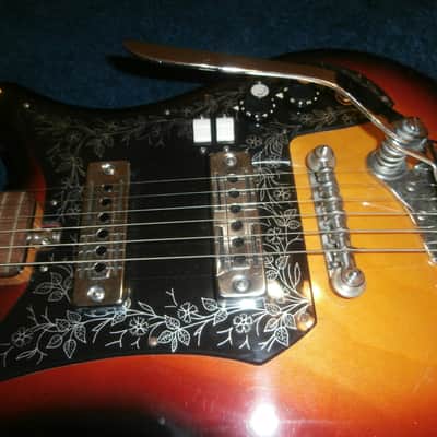 Vintage 1960's Teisco Del Ray ET-200 Tulip Electric Guitar! MIJ Japan! image 4