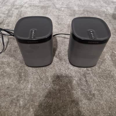 Sonos One - Smart Speakers - Pair - Black - Excellent w/ Original Box image 3