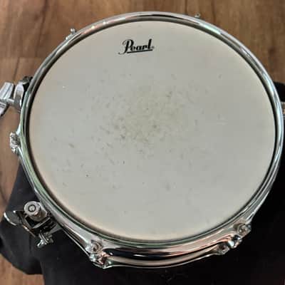 Pearl M-80 Brushed Pewter Auxiliary Effect Snare Drum 4 x 10" 6 Lugs image 6