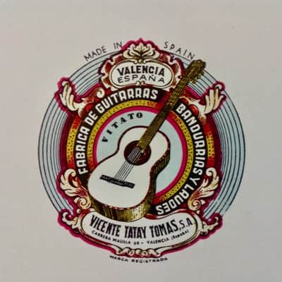 Vicente Tatay Tomas Spanish guitar 1962 Naturel image 3