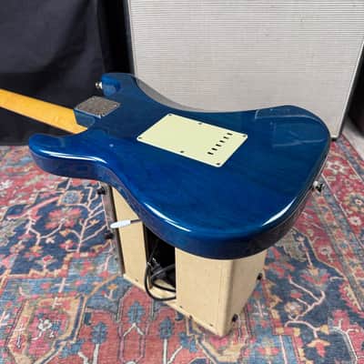 Fender FSR Quilt Top Stratocaster Model ST62-QT-AQB - Aquamarine Blue image 17