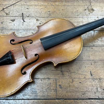 Vintage Czech Stradivarius Copy Violin Husk for parts/repair project image 1