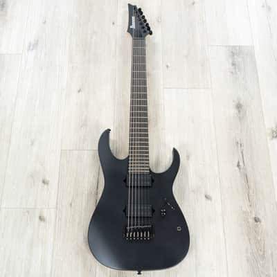 Ibanez RGIXL7BKF RG Iron Label Guitar, Ebony Fretboard, Black Flat image 3