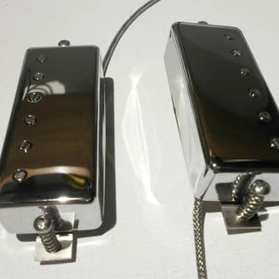 Mini Humbucker Pickups SET 2pcs Vintage Correct Nickel Deluxe Gibson by Q pickups image 2