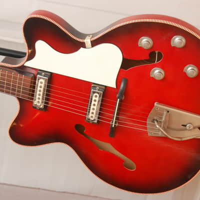Hüttl Beat King II – 1960s German Vintage Archtop Hollowbody Jazz Guitar image 2