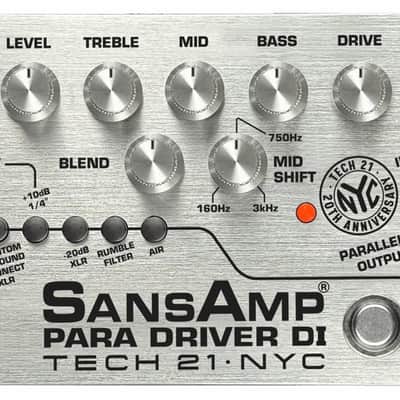 Tech 21 SansAmp Para Driver V2 DI Pedal - 20th Anniversary image 1