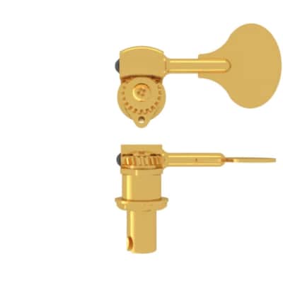Hipshot Ultralite USA Single Tuner HB6L Lollipop 1/2 Gold - Bass Side
