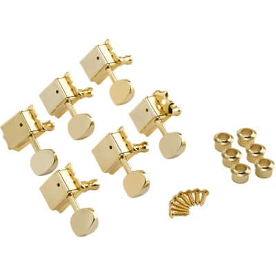 Fender Vintage-Style Strat/Tele Tuners Gold (6) image 2