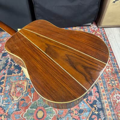1974 K. Yairi YW-500P Dreadnought Solid Spruce 3 Piece Rosewood Back image 8