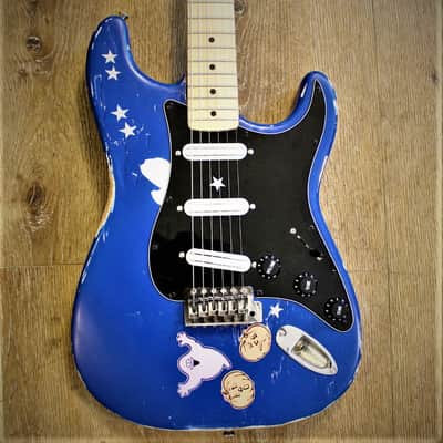 Custom-built, hand-painted, Billy Corgan (Smashing Pumpkins) “Ghost” guitar image 4