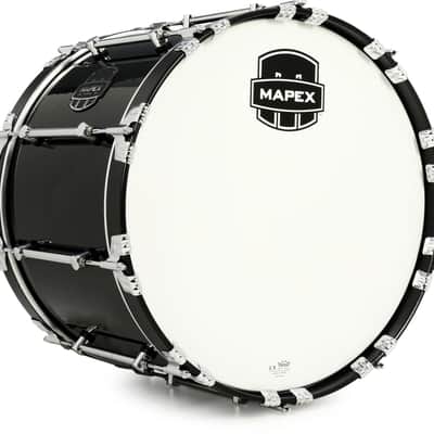 Mapex Quantum Mark II Marching Bass Drum - 14-inch x 20-inch  Gloss Black image 1